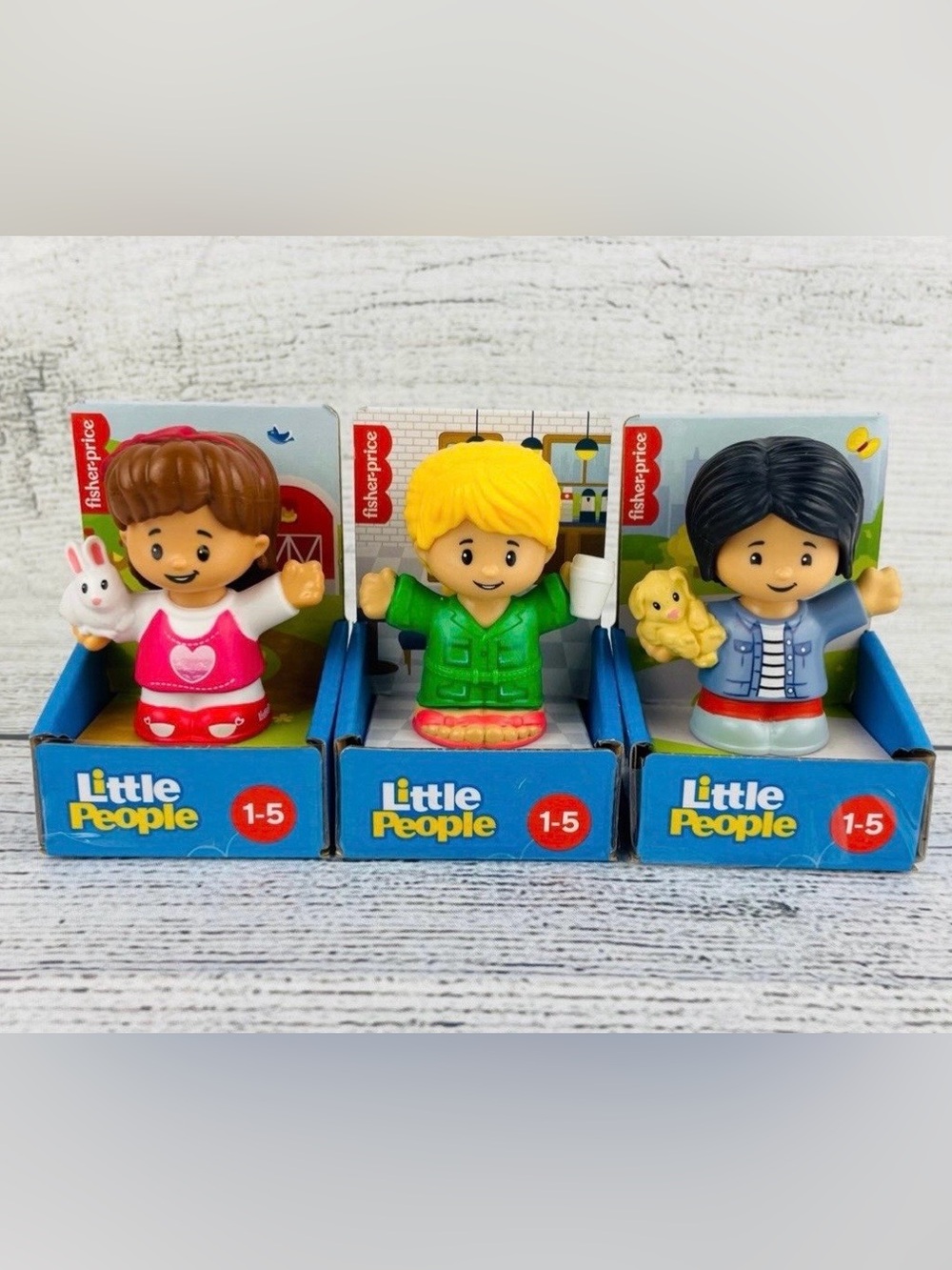 Fisher Price Little People Set of 3 Figures NEW